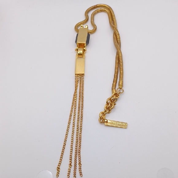 Vince Camuto Gold Tone Chain Y Necklace - Picture 1 of 6